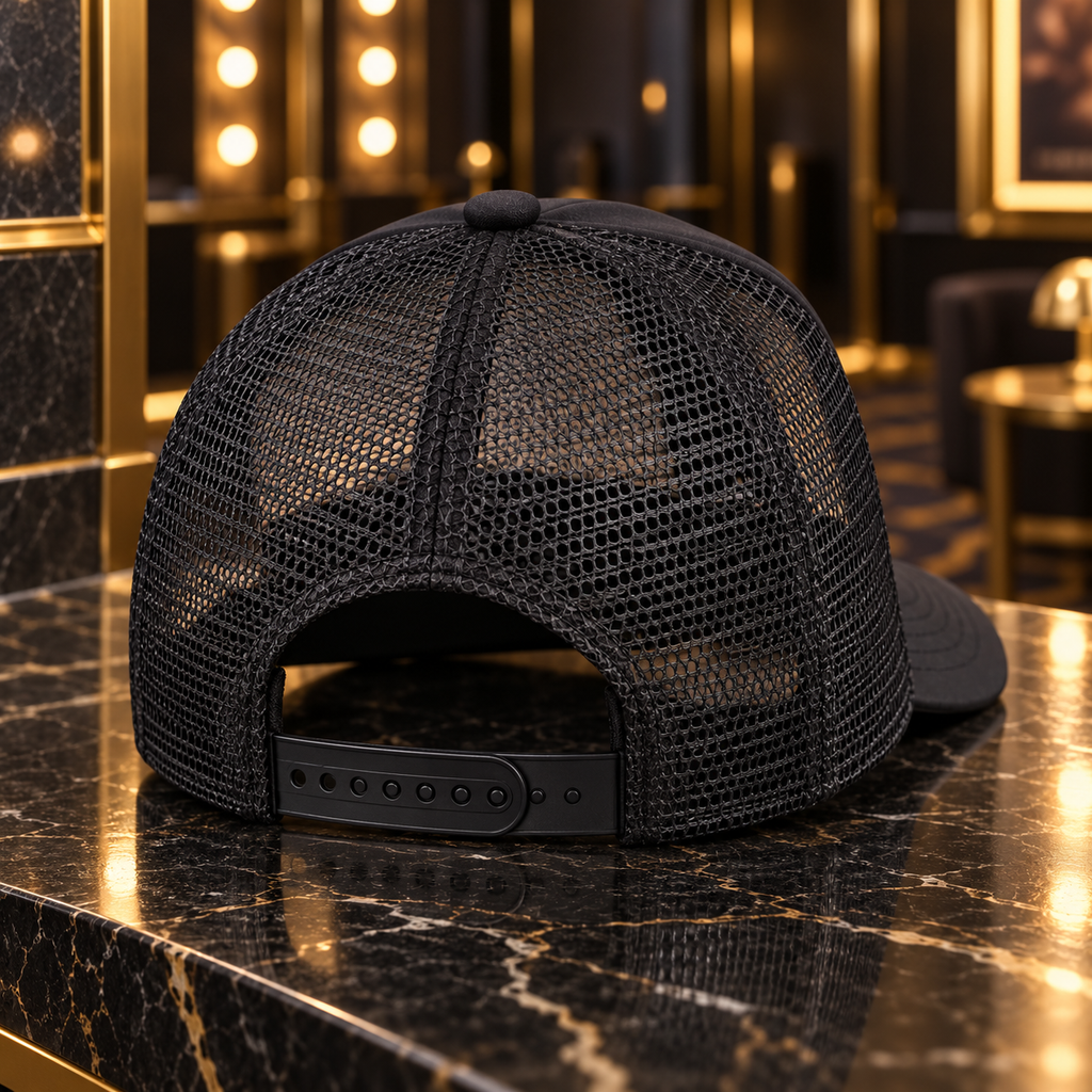 Main Character Energy Trucker Hat – Black Statement Snapback
