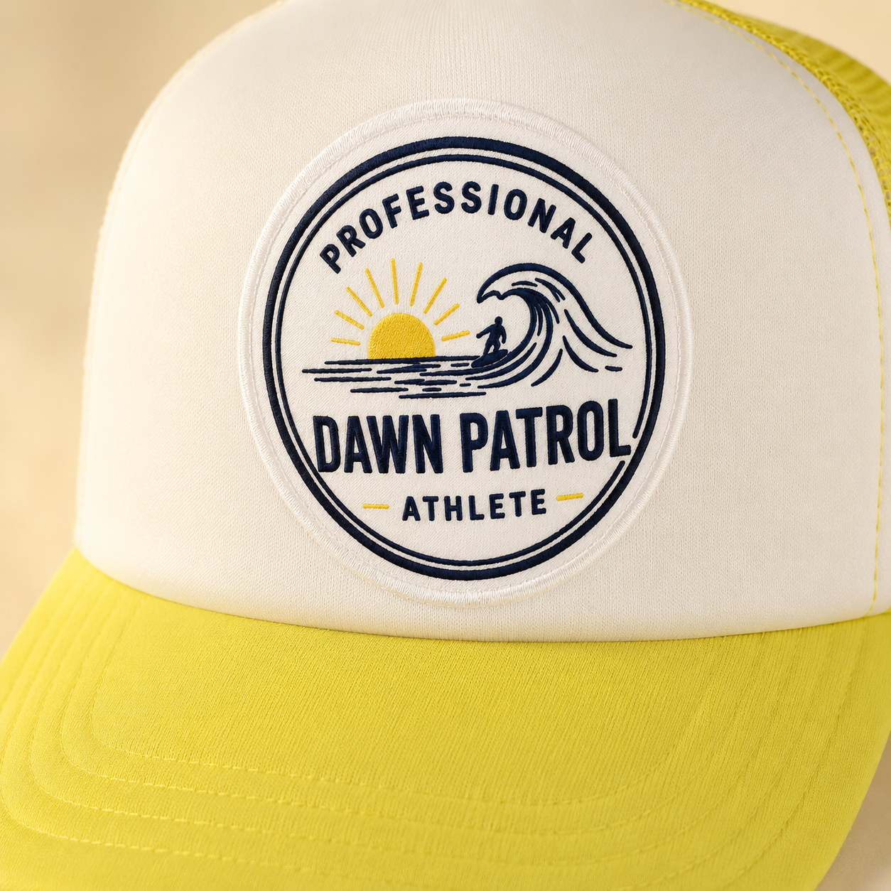 Close-up of Professional Dawn Patrol Athlete surf patch
