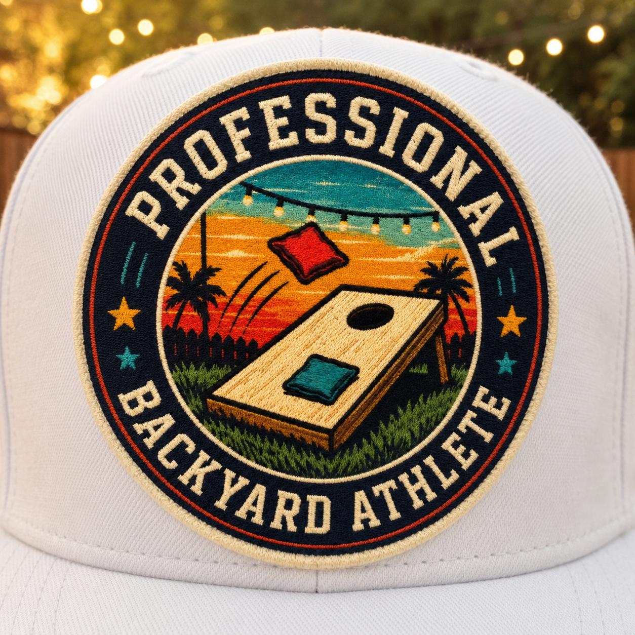 Professional Backyard Athlete Foam Trucker Hat – White Snapback