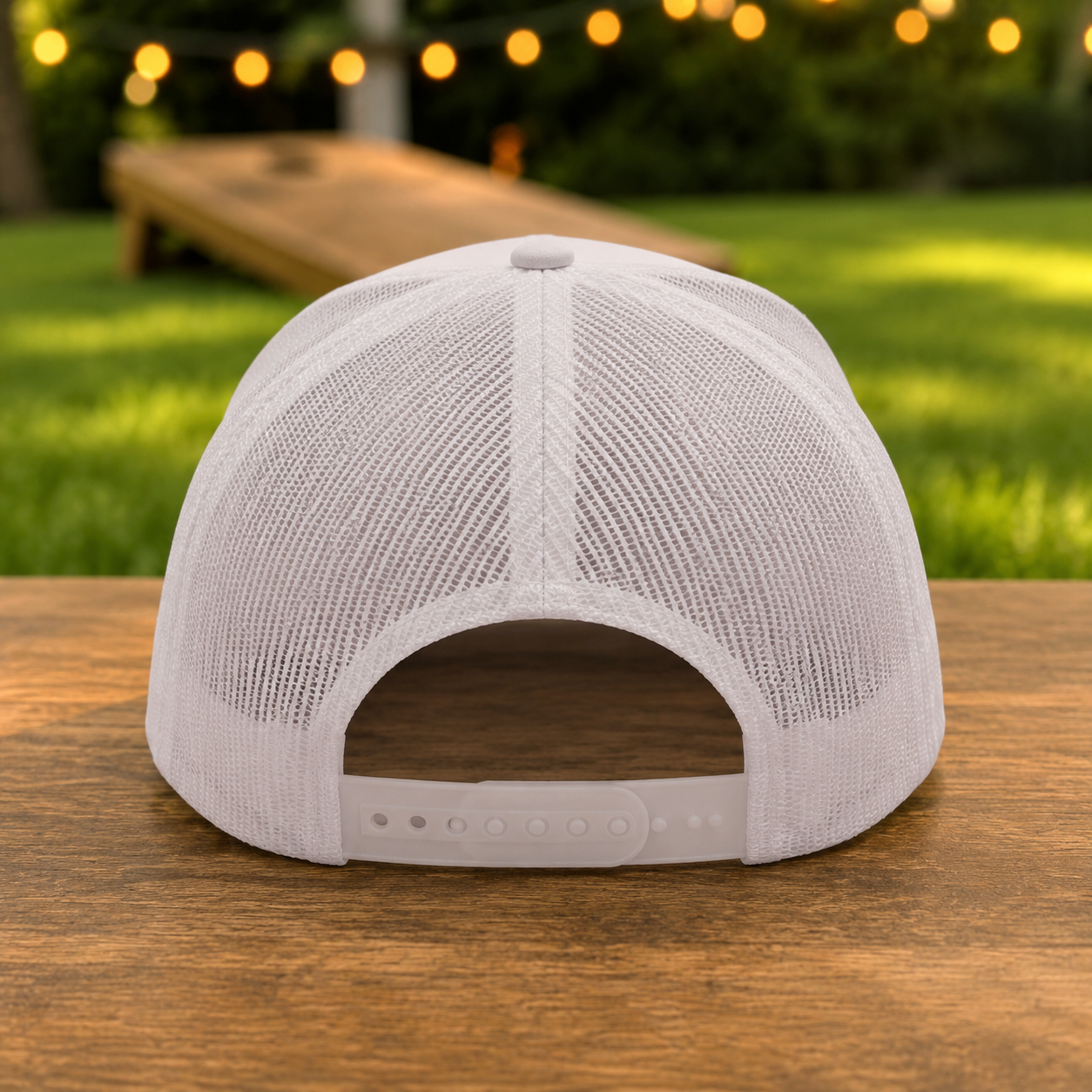 Professional Backyard Athlete Foam Trucker Hat – White Snapback