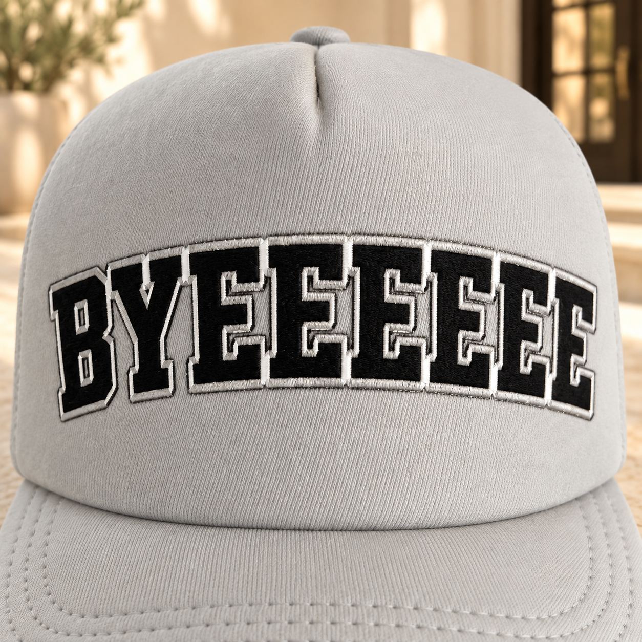 Bye Bye Hat Foam Trucker Hat – Funny Adjustable Snapback Cap for Fun and Style