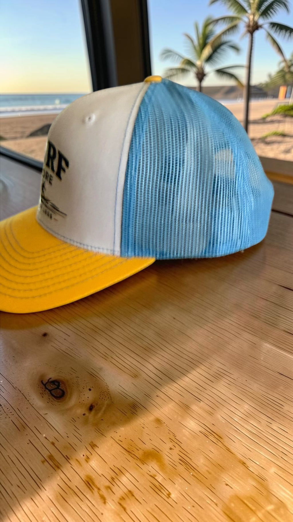 Surf More Worry Less Richardson Trucker Hat