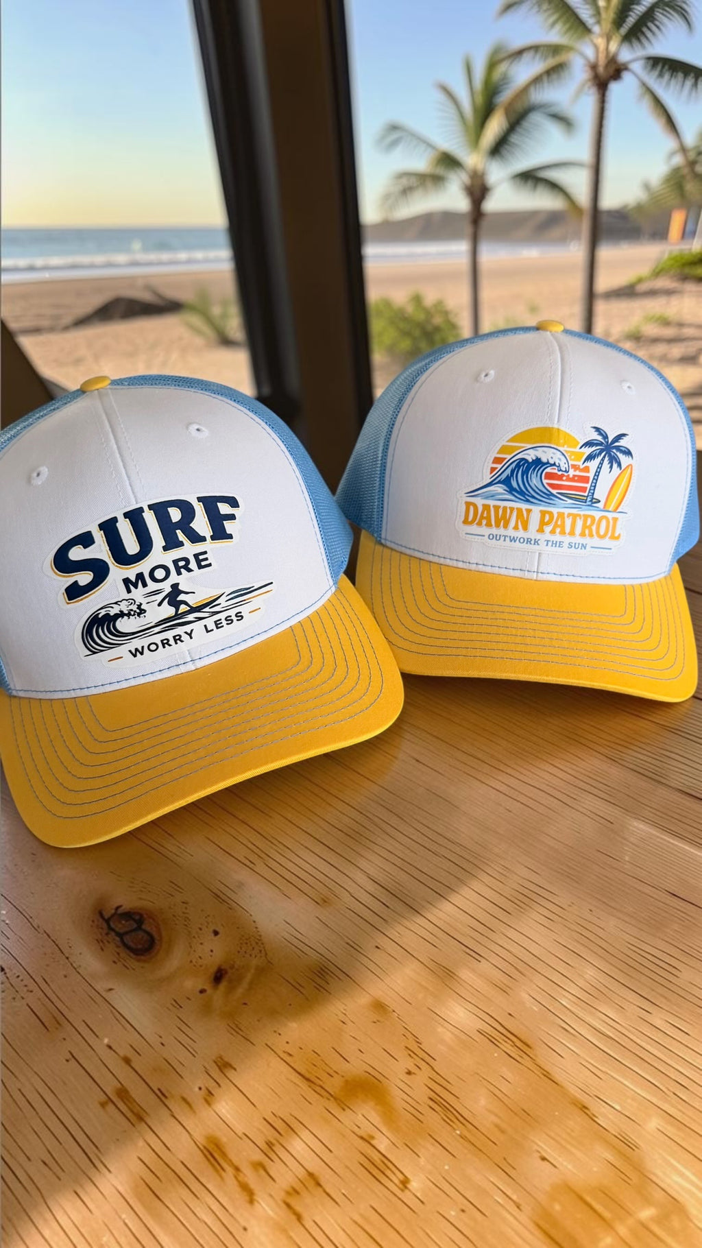 Dawn Patrol Outwork the Sun Trucker Hat