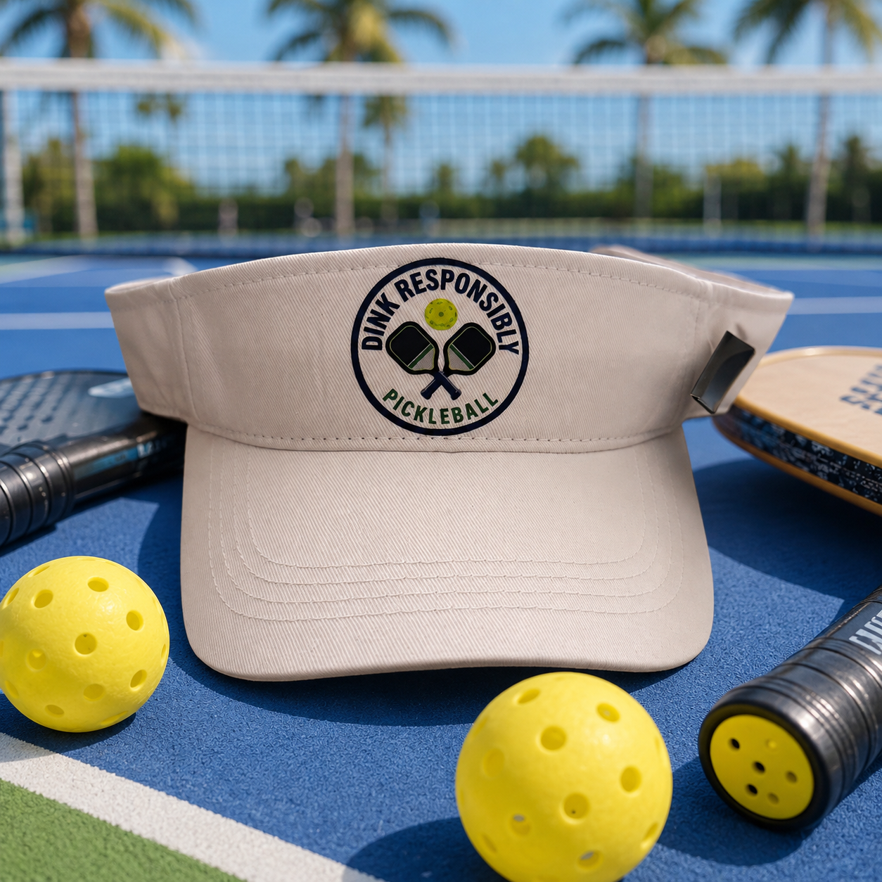 Dink Responsibly Pickleball Visor