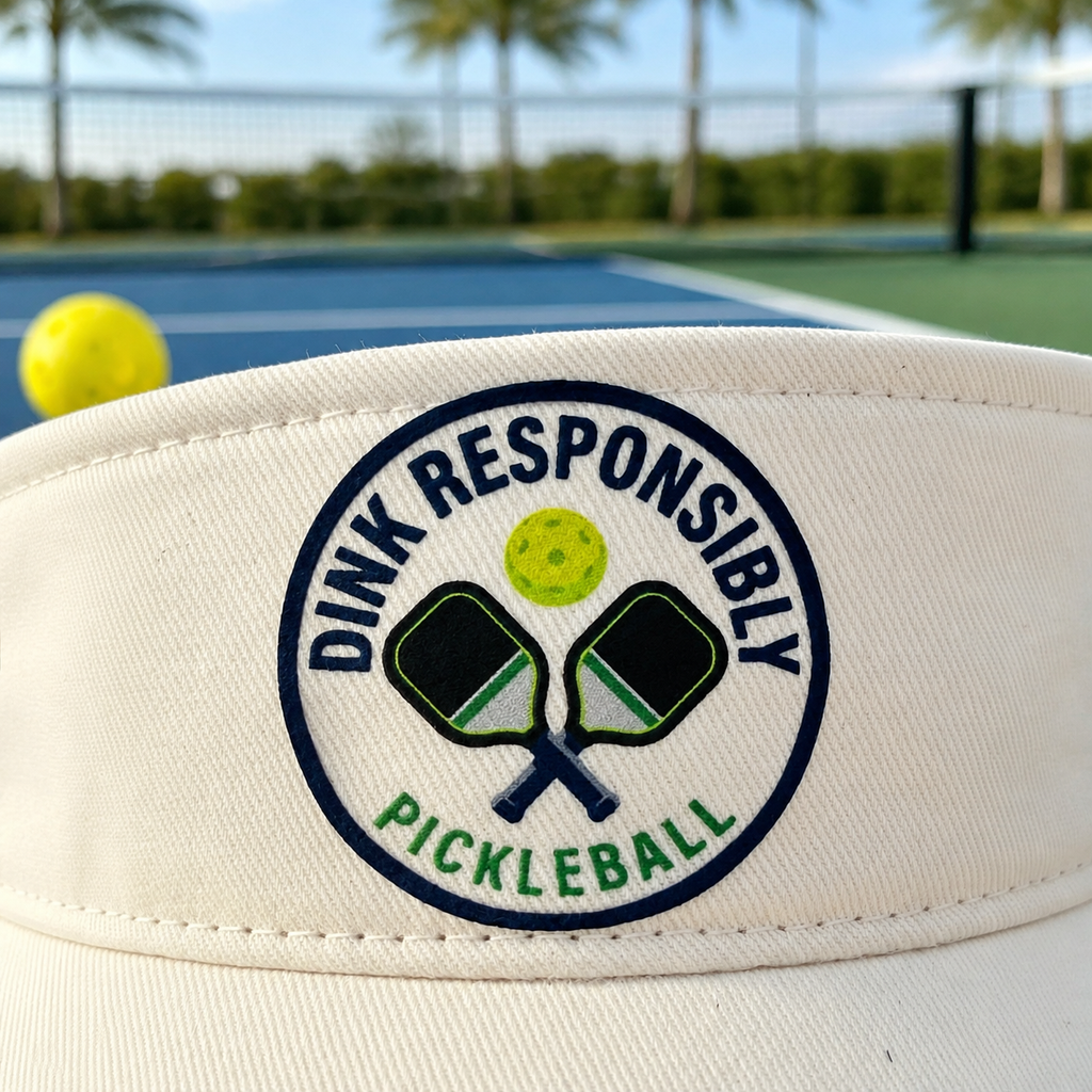 Dink Responsibly Pickleball Visor