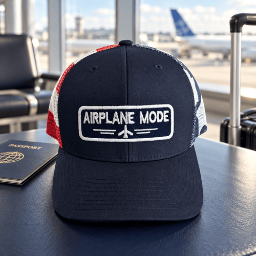 Airplane Mode Trucker Hat – Travel Snapback Hat - Knox Co
