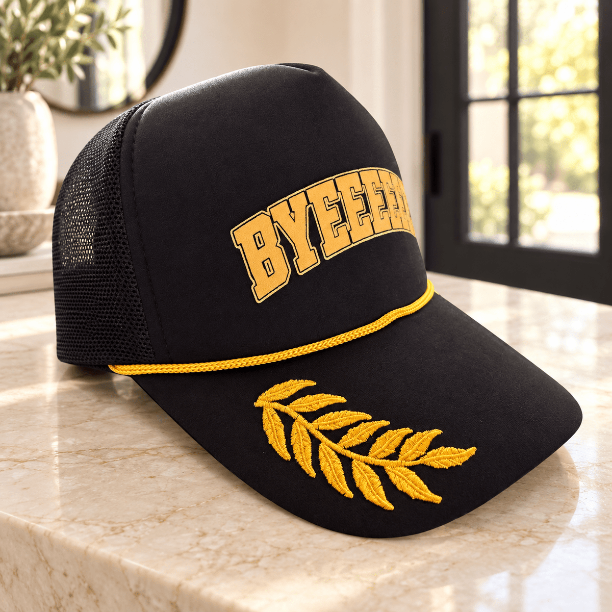 Bye Bye Hat Foam Trucker Hat – Funny Adjustable Snapback Cap for Fun and Style - Knox Co