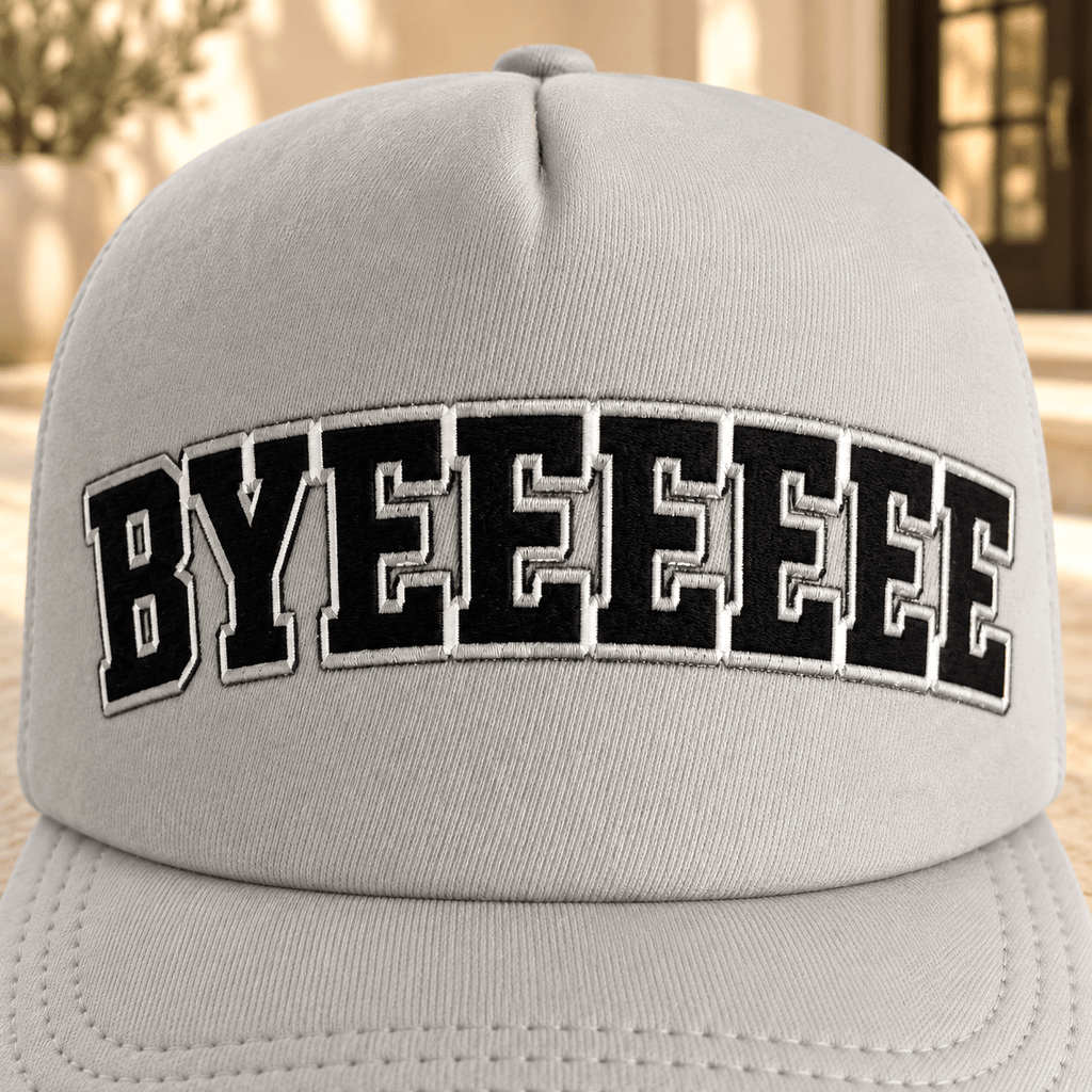 Bye Bye Hat Foam Trucker Hat – Funny Adjustable Snapback Cap for Fun and Style - Knox Co