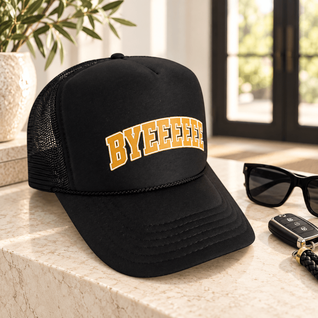 Bye Bye Hat Foam Trucker Hat – Funny Adjustable Snapback Cap for Fun and Style - Knox Co