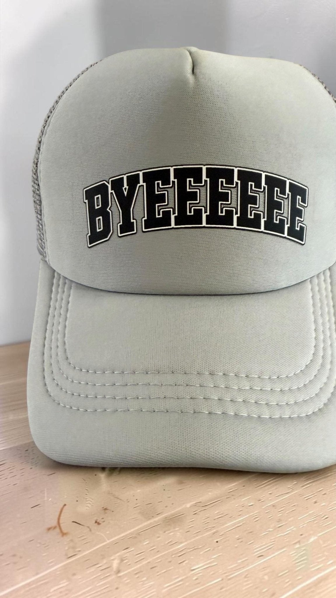 Bye Bye Hat Foam Trucker Hat, Funny Adjustable Snapback Cap With Breathable Mesh - Knox Co