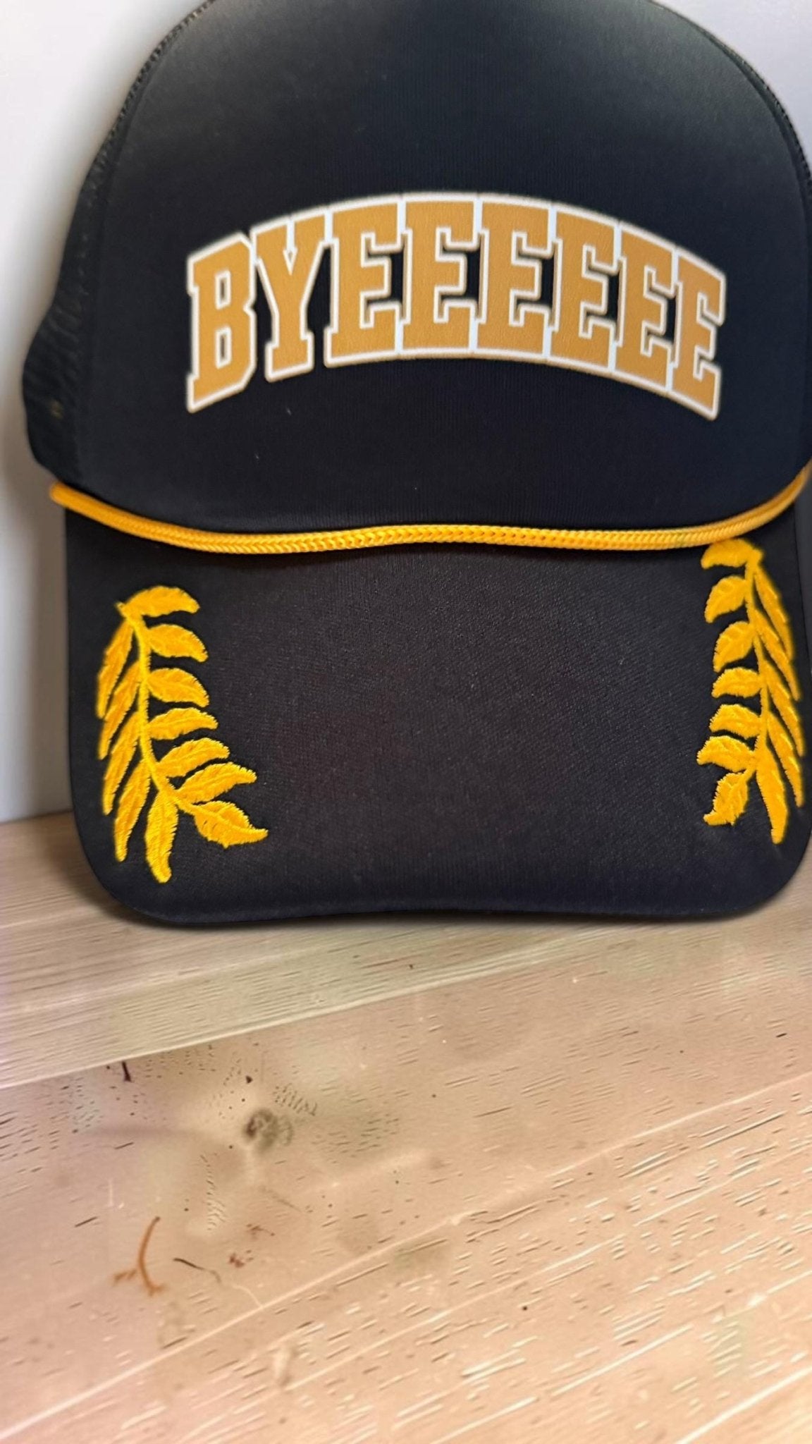Bye Bye Hat Foam Trucker Hat, Funny Adjustable Snapback Cap With Breathable Mesh - Knox Co