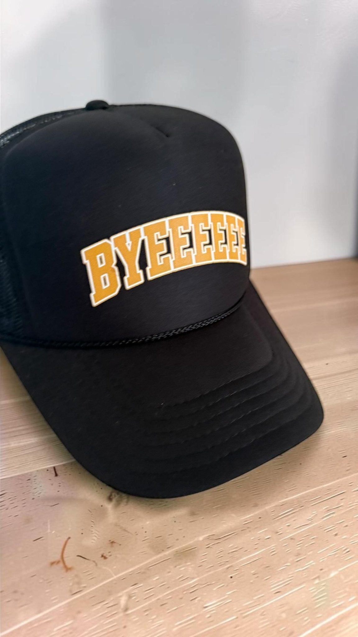 Bye Bye Hat Foam Trucker Hat, Funny Adjustable Snapback Cap With Breathable Mesh - Knox Co