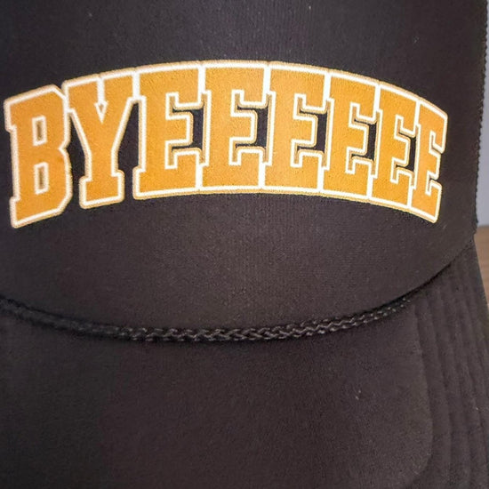 Bye Bye Hat Foam Trucker Hat, Funny Adjustable Snapback Cap With Breathable Mesh - Knox Co