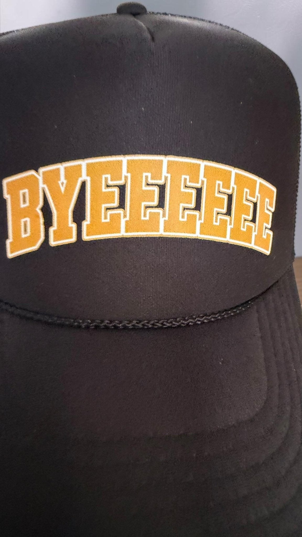 Bye Bye Hat Foam Trucker Hat, Funny Adjustable Snapback Cap With Breathable Mesh - Knox Co