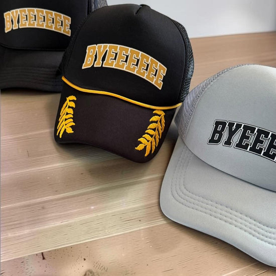 Bye Bye Hat Foam Trucker Hat, Funny Adjustable Snapback Cap With Breathable Mesh - Knox Co