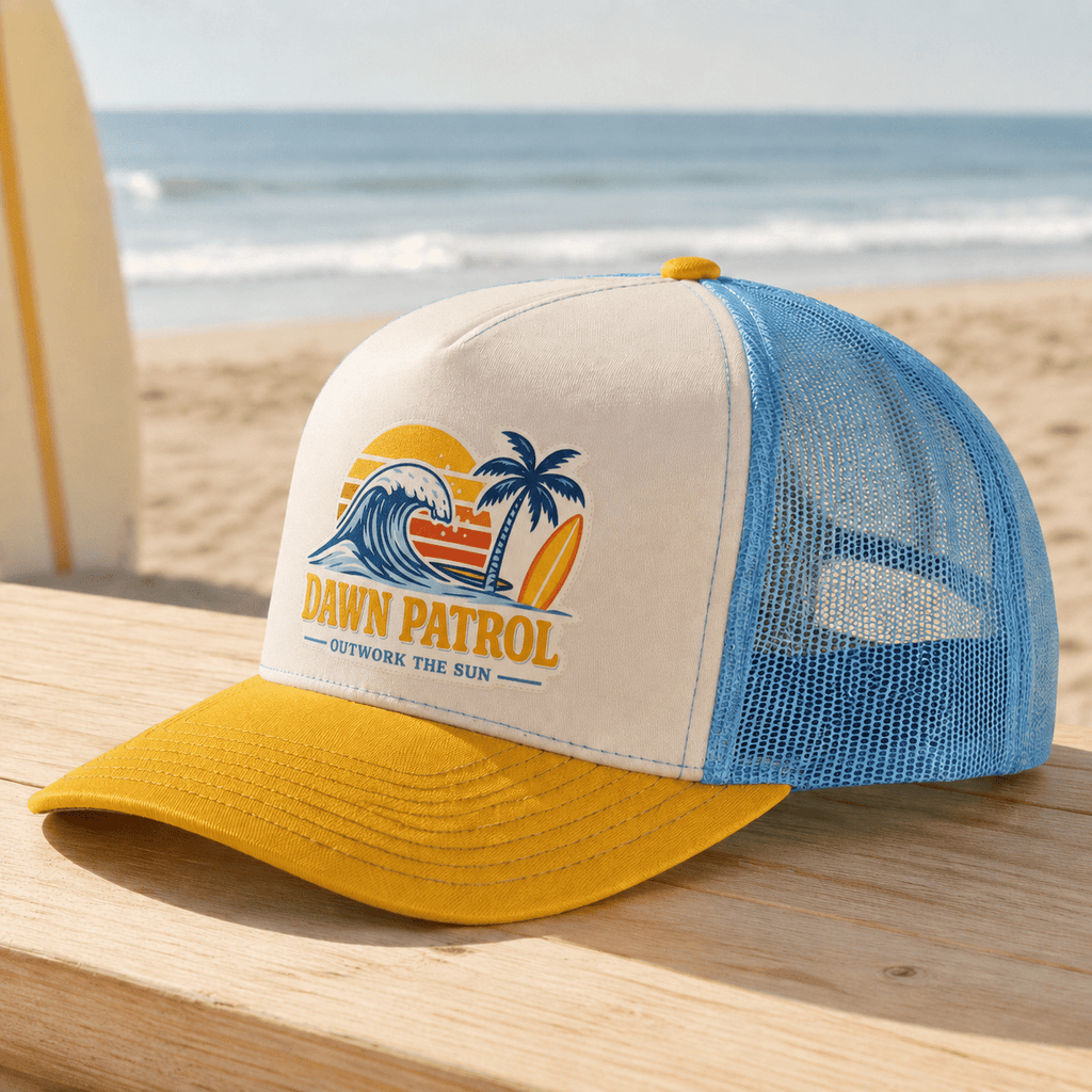 Dawn Patrol Trucker Hat – Elevate Your Sunrise Adventures - Knox Co