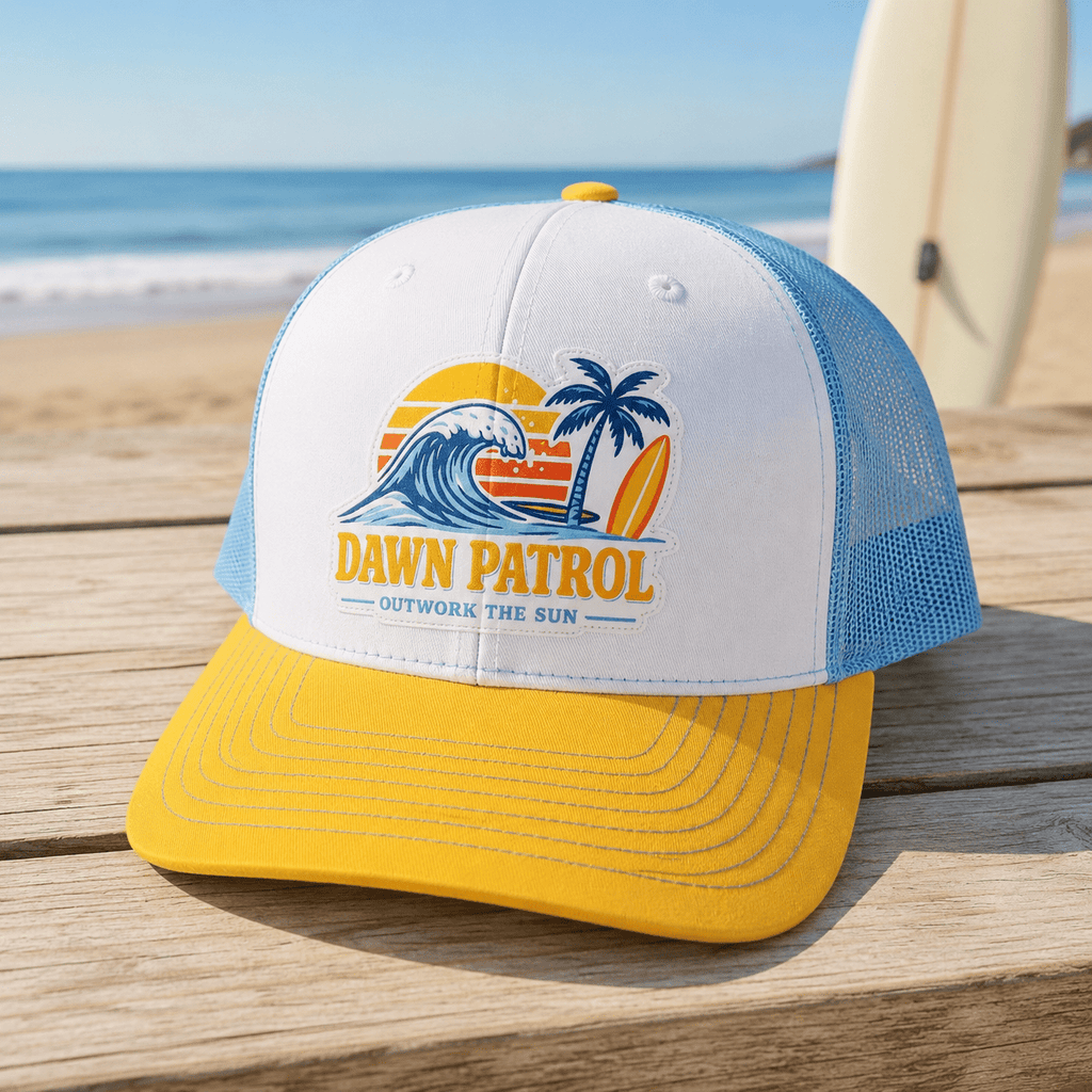 Dawn Patrol Trucker Hat – Elevate Your Sunrise Adventures - Knox Co