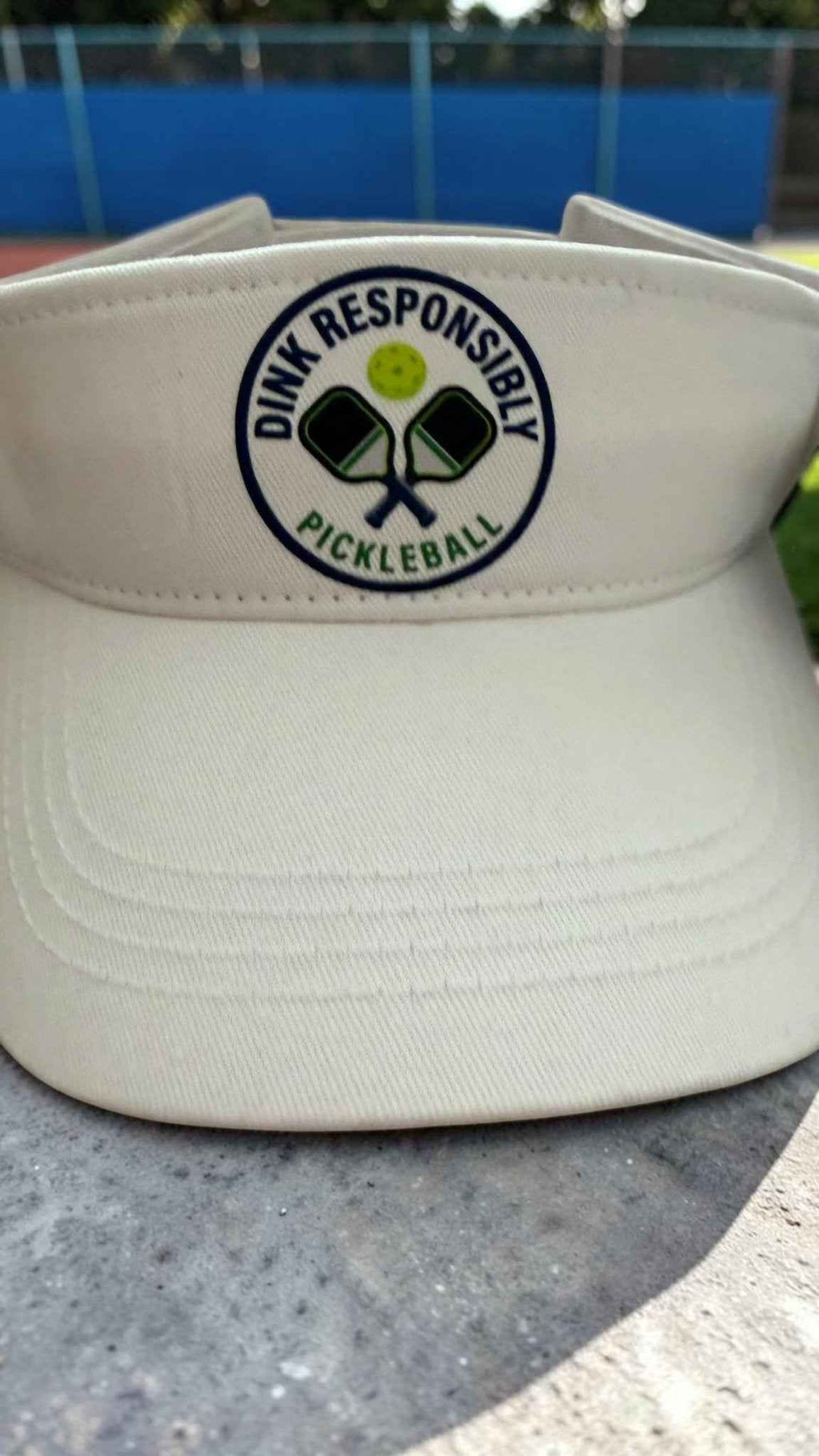 Dink Responsibly Pickleball Visor