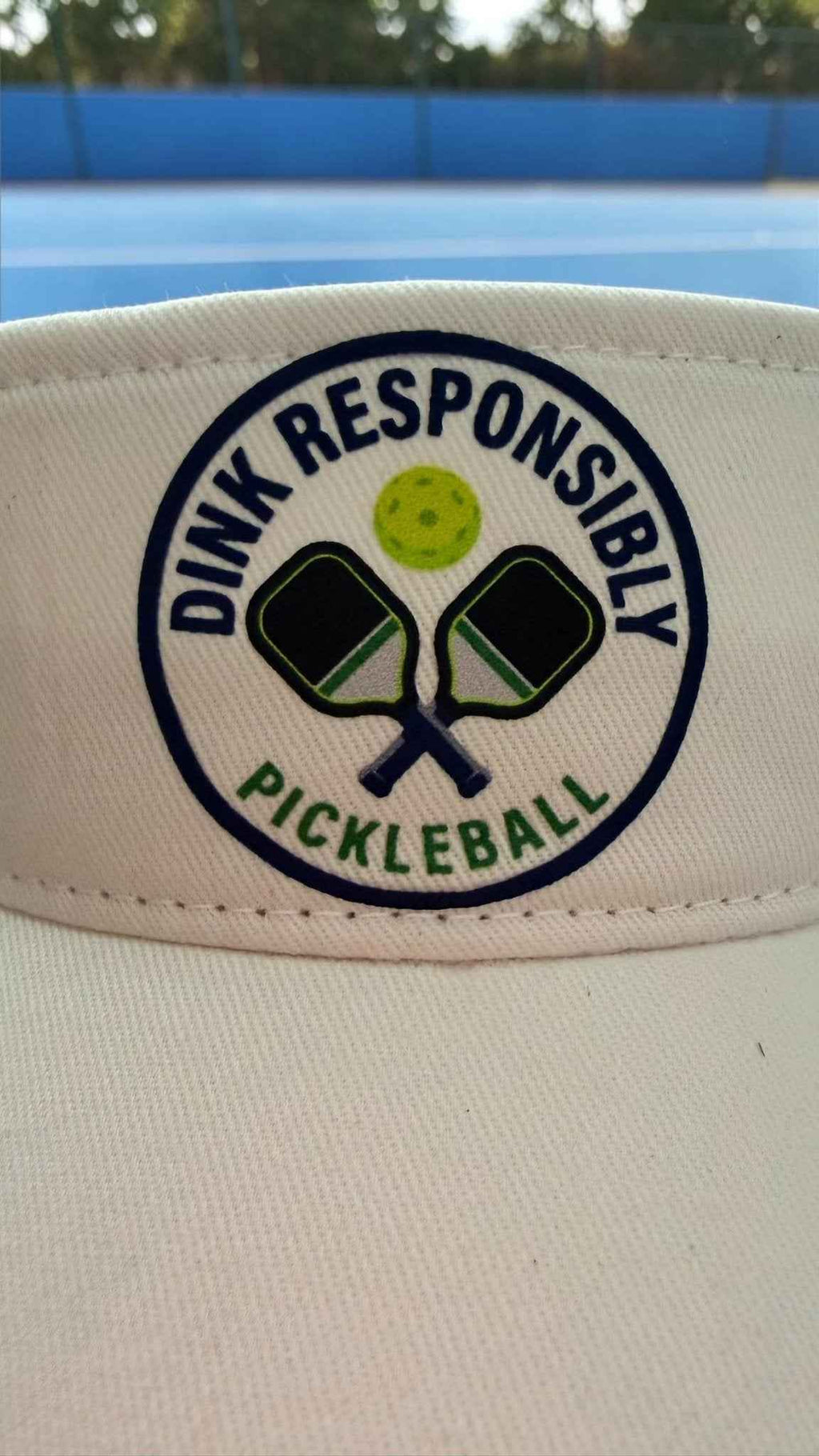 Dink Responsibly Pickleball Visor