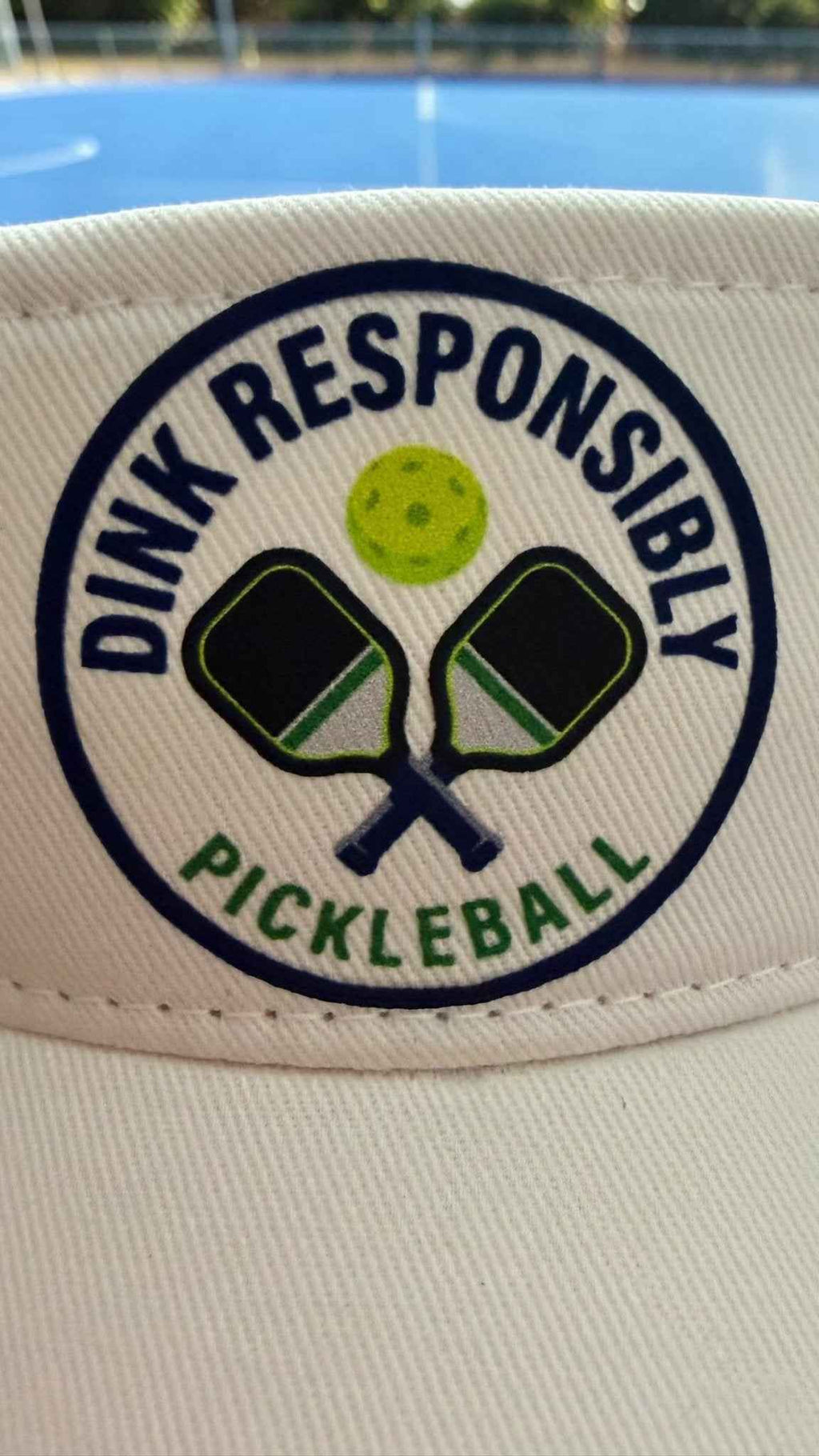 Dink Responsibly Pickleball Visor