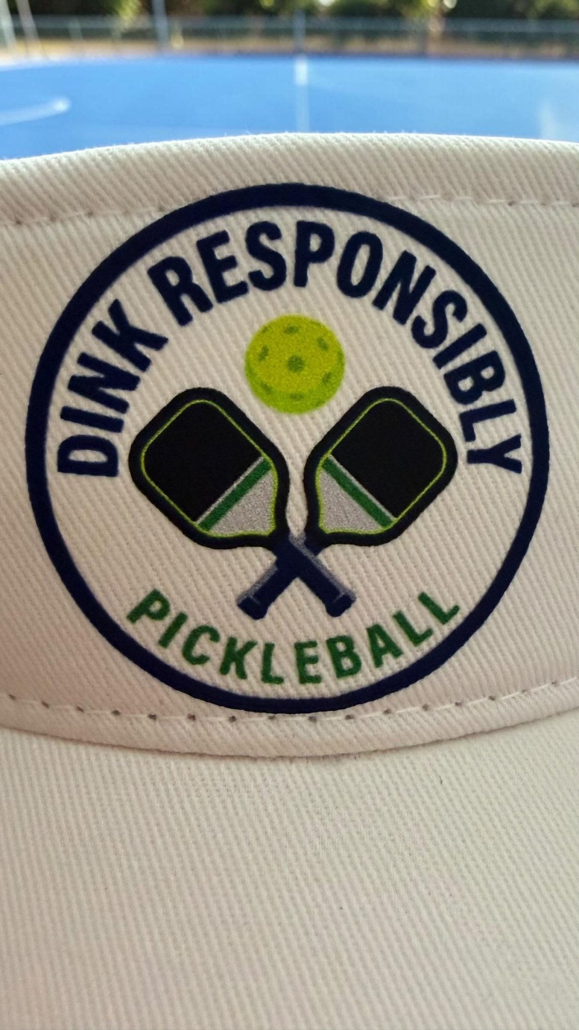 Dink Responsibly Pickleball Visor - Knox Co