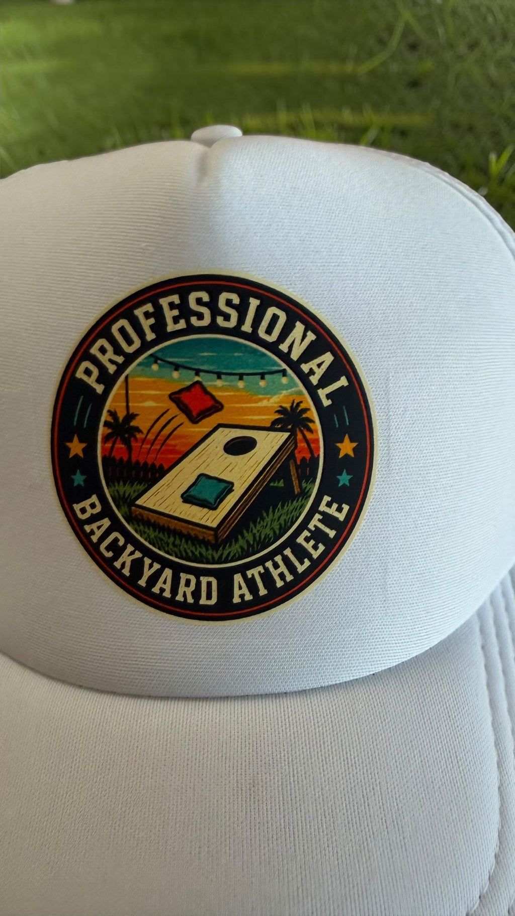 Professional Backyard Athlete™ Retro Cornhole Trucker Hat