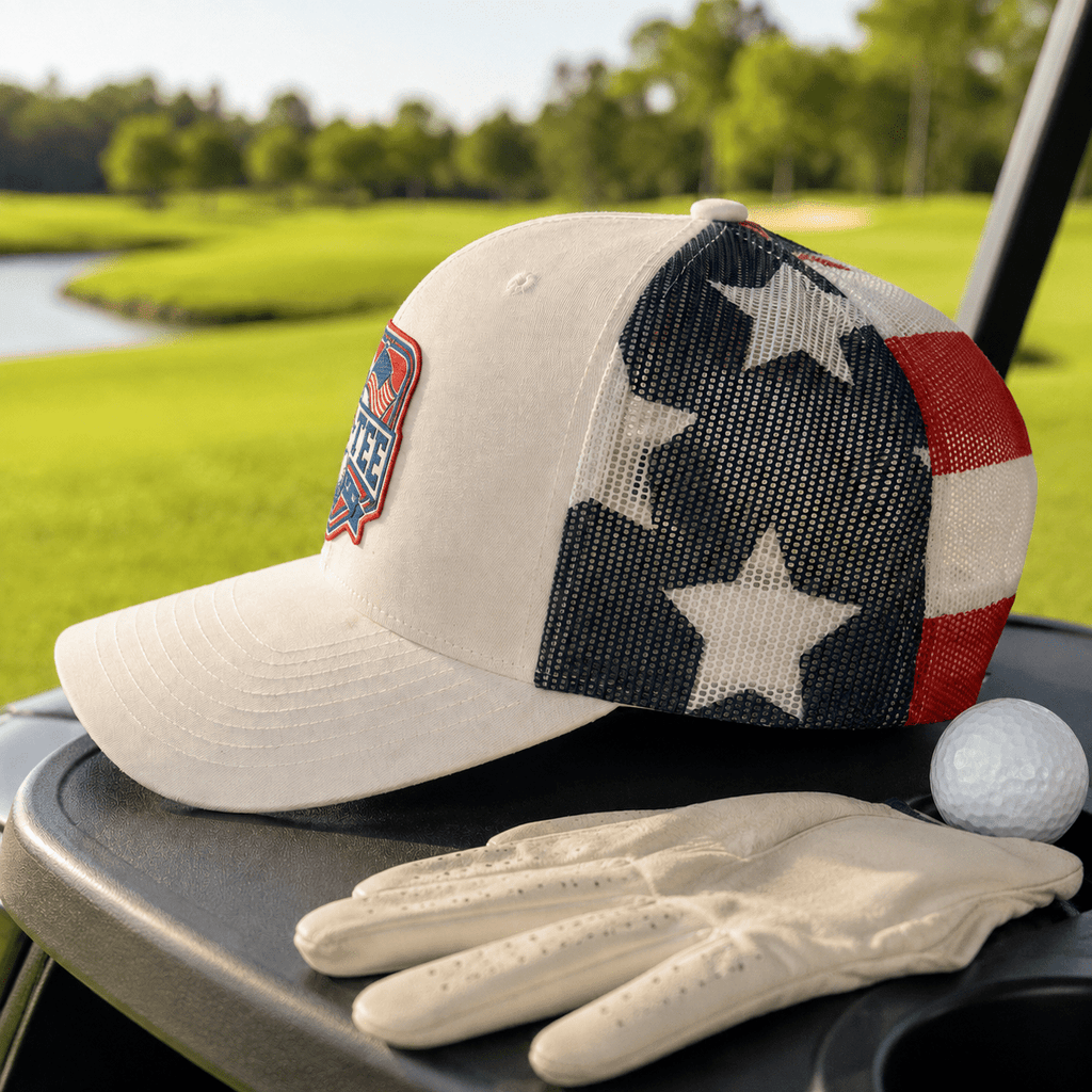 Patriotic Golf Trucker Hat: Elevate Your Game with Style - Knox Co