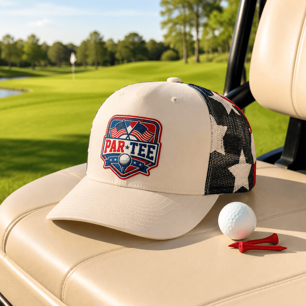 Patriotic Golf Trucker Hat: Elevate Your Game with Style - Knox Co