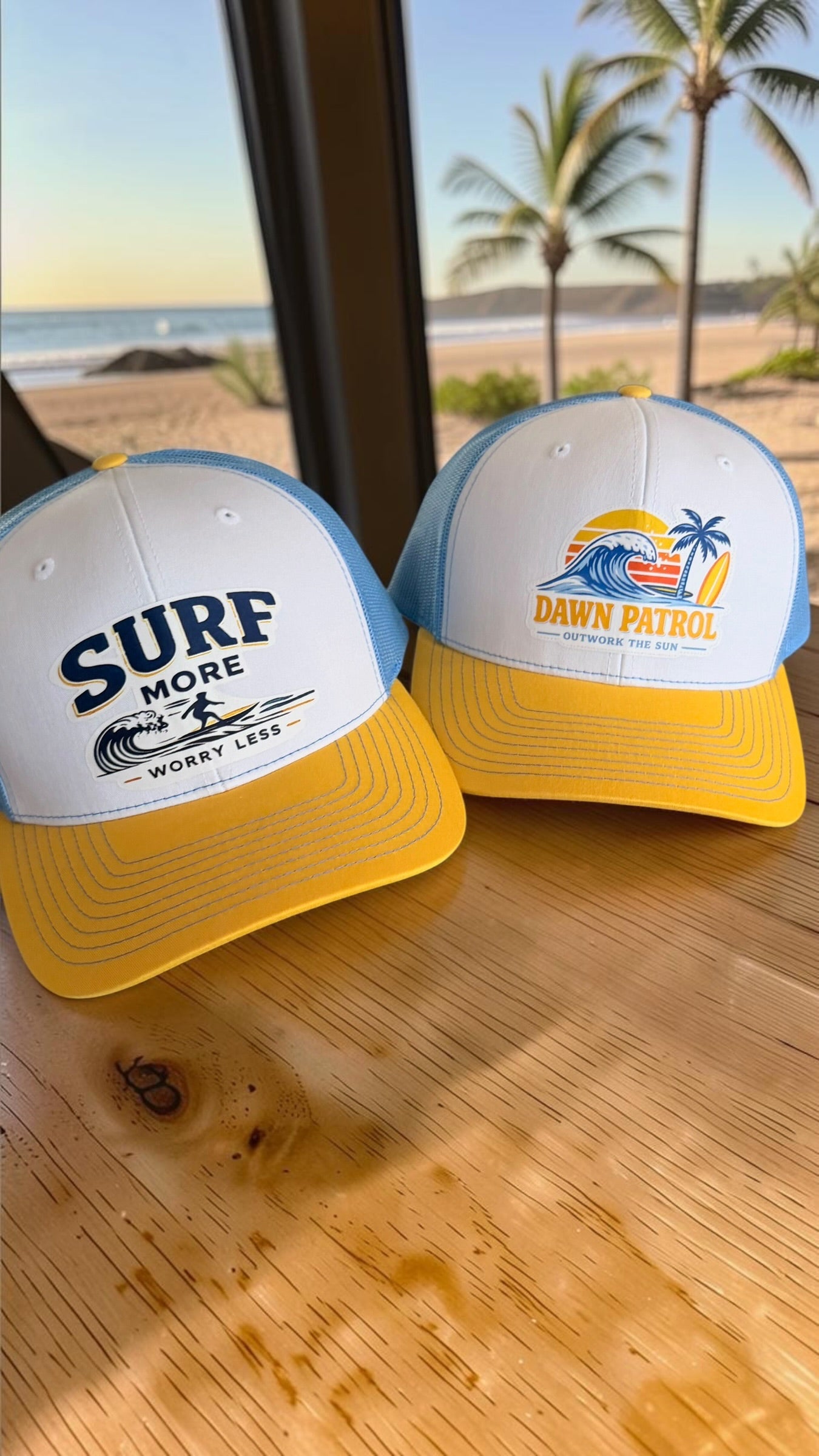 Dawn Patrol Outwork the Sun Trucker Hat