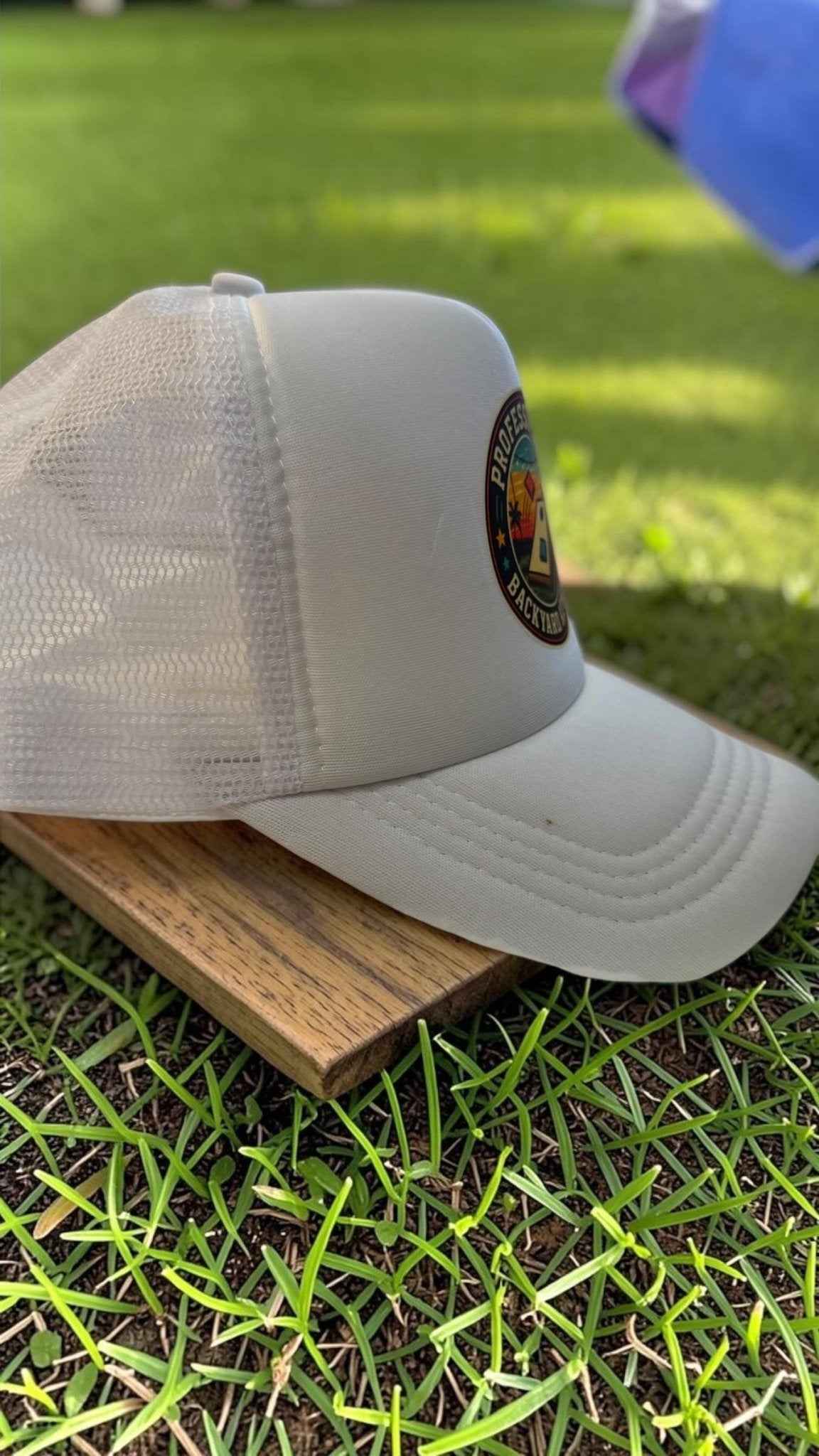 Elevate Your Game with the Retro Cornhole Trucker Hat