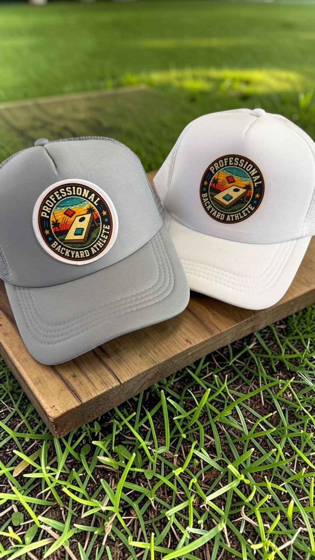 Elevate Your Game with the Retro Cornhole Trucker Hat